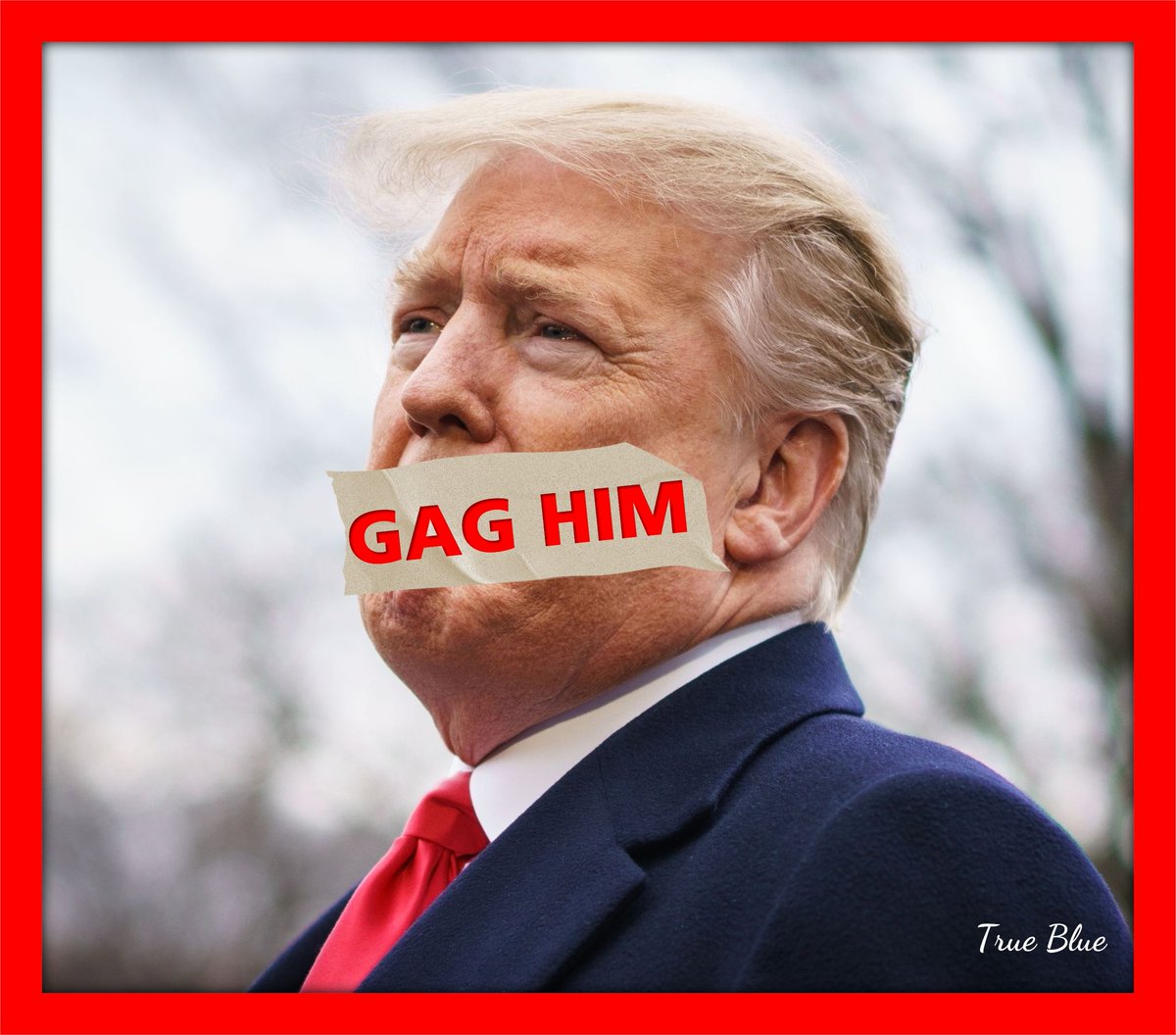 SPBMcKenna's tweet photo. I hope upon hope that the Judge gives #DonaldTrump a GAG order!
#GAGTrump https://t.co/SXhZ7oN1wF