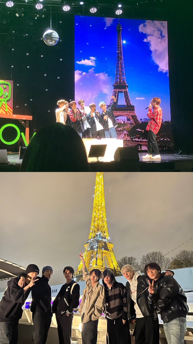 NCTDreamINA's tweet photo. foto atas: “ayo foto dulu anggap aja kita liburan ber-7 kesana, karena kita mungkin gak bisa liburan ber-7 habis ini” (mark mau graduation)
foto bawah: “gila takdir itu keren ya? 5 tahun kemudian kita bisa world tour ber-7 sampai menara eiffel”  (cont..) https://t.co/rujUOto7Ib