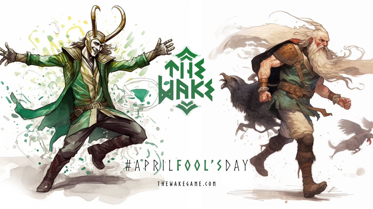 twakegame's tweet photo. "#AprilFoolsDay is a time for merriment and jest, but be careful not to cross the line into foolishness. As the god of mischief, I know all too well the dangers of taking a joke too far."   

- Loki, The god of mischief and trickery
 
 #AprilFoolsDay2023 #TheWake https://t.co/6OCvAKB4Cl