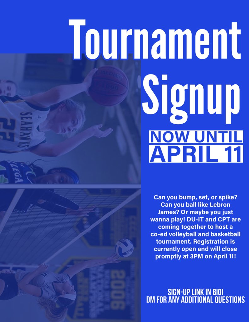 Hey Bleu Devils💙,

We see the effort that you all be putting in on the oaks🏐 and in the gyms🏀. Now it’s time to show the rest of the school that you got game! Who will win the ultimate bragging rights🤨?