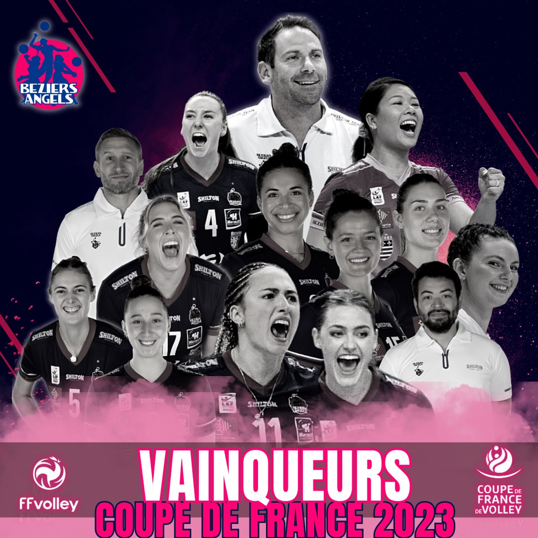 BeziersAngels's tweet photo. 🟣🔵 ON L’A FAIT 🔵🟣

NOS ANGELS REMPORTENT LA COUPE DE FRANCE 🇫🇷 🏆!

✅✅✅✅✅✅✅✅✅✅✅✅✅✅

#champions #victoire #beziers #angels #game #match #winn https://t.co/4JoGNG0LDV