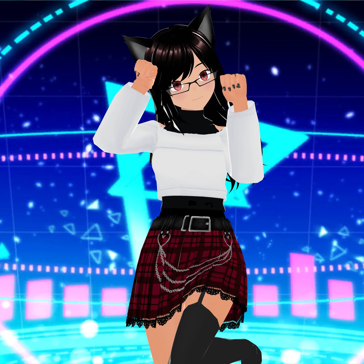 RosalinaVtuber's tweet photo. Im finally embracing my true self, I am now Rosalina the Raver Catgirl. 

Lets take some pills and dance all night Nya~
#OnlyFluff #Vtuber #ENVtuber #VTuberUprising #AprilFoolsDay https://t.co/nERUCtsNSa