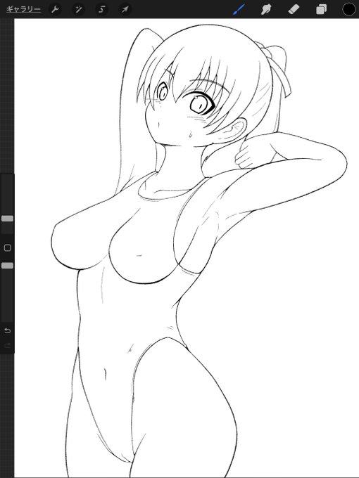 線画。

塗る。 https://t.co/M7X1PVko6N 