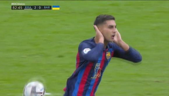 Ferran ce tocard il aime faire ce genre geste contre les petites équipes