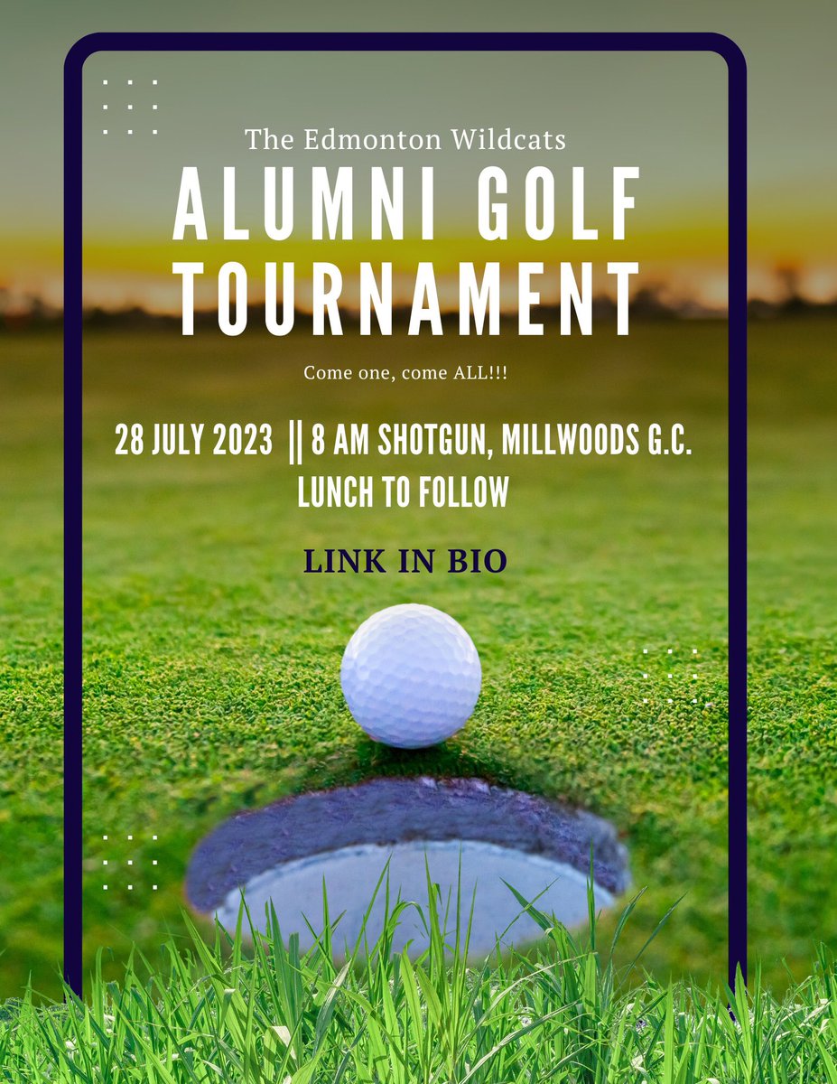 EWCATS's tweet photo. REGISTRATION OPEN!!! 
We are happy to announce that our Alumni Golf Tournament will be taking place July 28, 2023 at @millwoodsgc 
Register 👇

https://t.co/w36gOPSlMk 

We look forward to seeing AS MANY alumni as possible!
#Wildcats2023 https://t.co/7mhWagbnch