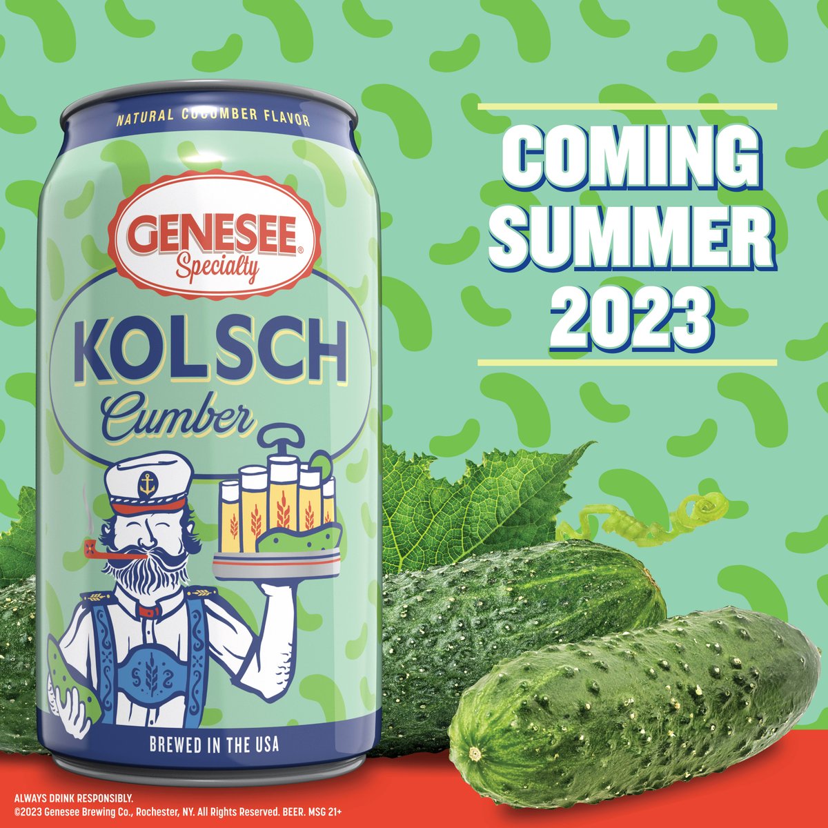 Behold! The next innovation in our Kolsch lineup: Kolschcumber! 🥒