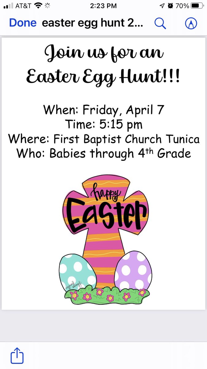 FBCTunicaMS's tweet photo. Sunday April 2, Friday April 7 @ FBCT: (and don’t forget Easter April 9) https://t.co/MTwIfEw7Um