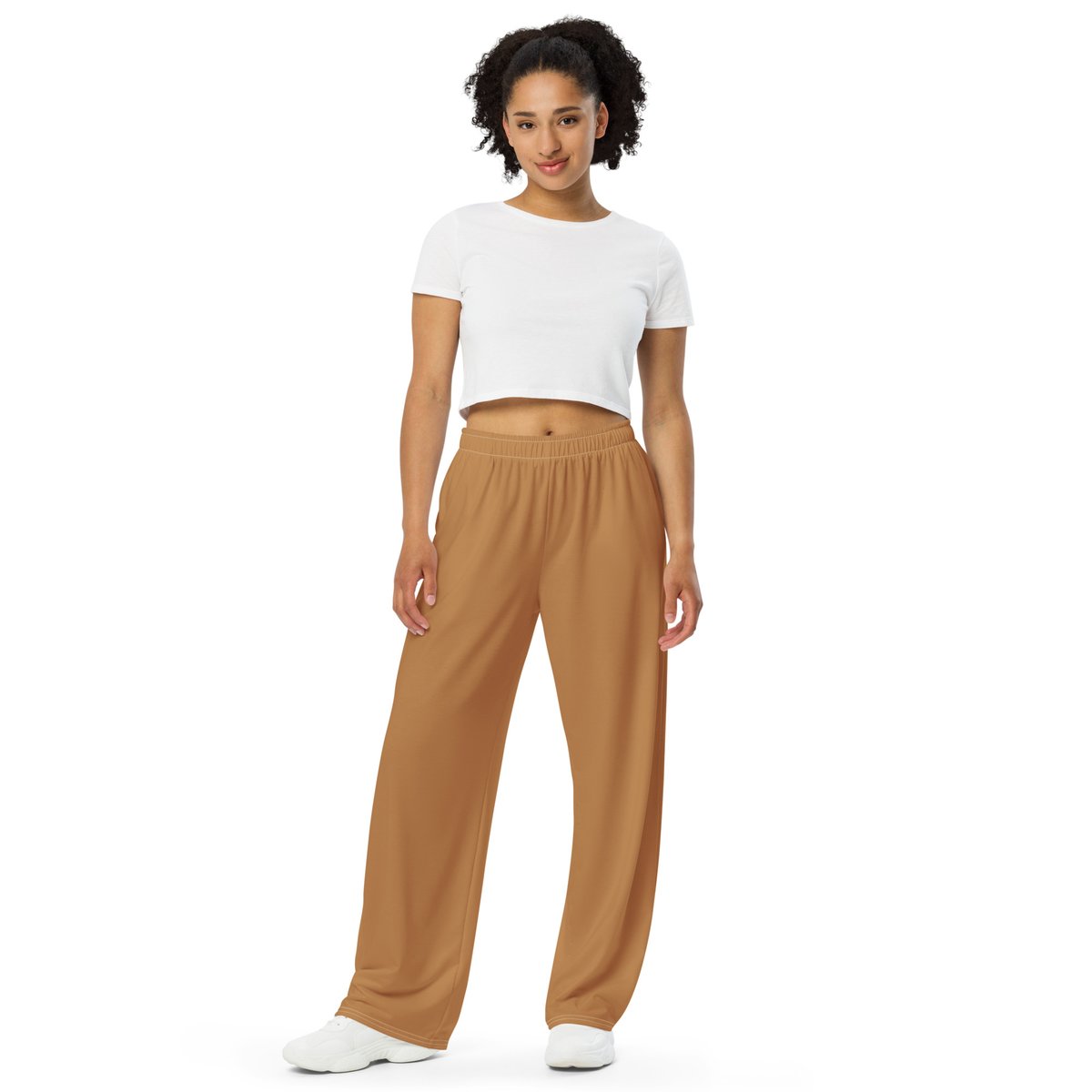 👖 All-Occasion Wide-Leg Pants - Unisex Tan Edition 👖 All day from work to play, these comfy pants are THE go-to wardrobe choice for every occasion.. Get the comfort of pajamas in this stylish pair of wide-leg pants. #alloccasionpants #casualpants openartmediadesign.com/product/brown-…