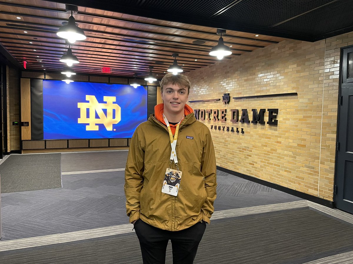 Had a great time today at <a href="/NDFootball/">Notre Dame Football</a>. It was great to see a practice, the facilities, and the amazing culture around the program! Thank you to <a href="/CoachBiagi/">Coach Marty Biagi</a> &amp; <a href="/CoachJS50ND/">Jesse Schmitt</a> for the hospitality! 
<a href="/CoachCKohls/">Nick Croak</a> 
<a href="/Coach_Radke/">Luke Radke</a> 
<a href="/Plymouth_FB/">Panther Football</a>