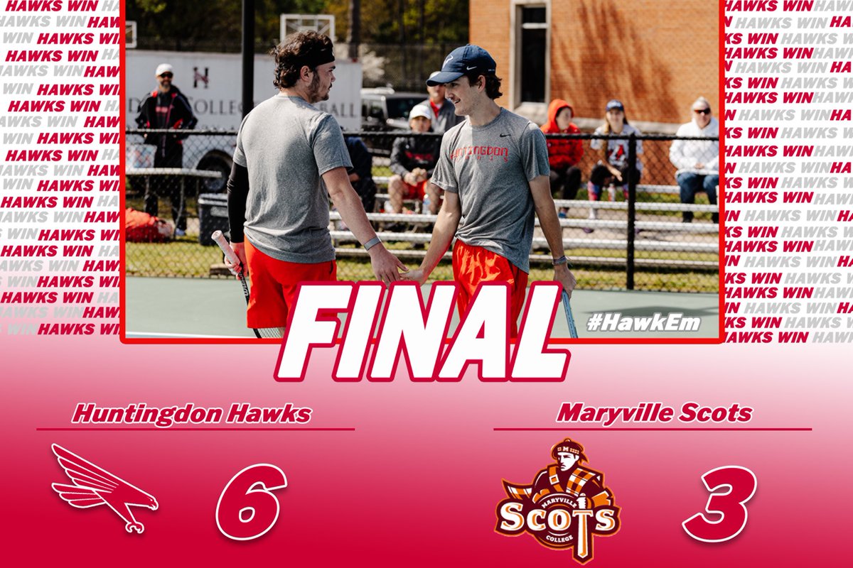 HCHawksSports's tweet photo. Men’s tennis wins! #HawkEm https://t.co/zqMdoKONPd