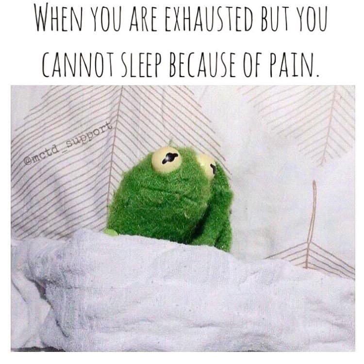 OSufferer's tweet image. Another long night 😴 ahead 💜

#painsomnia #ChronicPain #Fibromyalgia