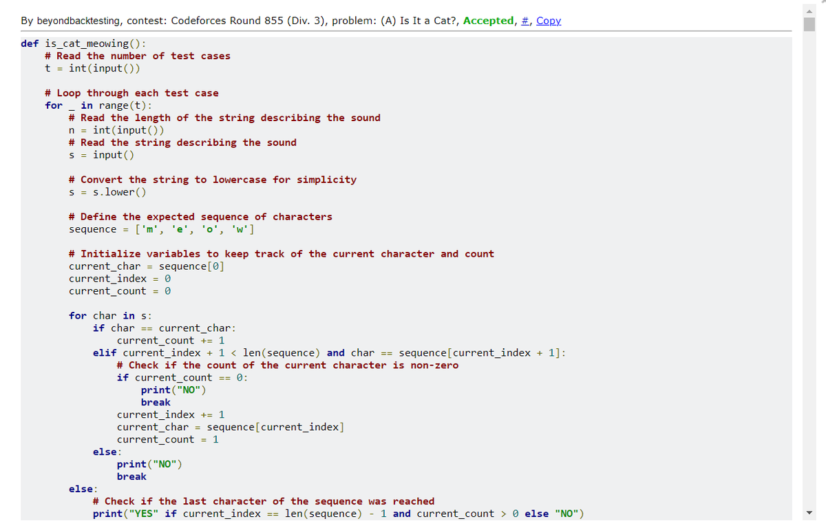 BBacktesting's tweet image. #ChatGPT #GPT4 ChatGPT alpha code with my prompt engineering (unsure how much, if any, difference it makes) is able to solve unseen #CodeForce problems in Python. Long play in thread.