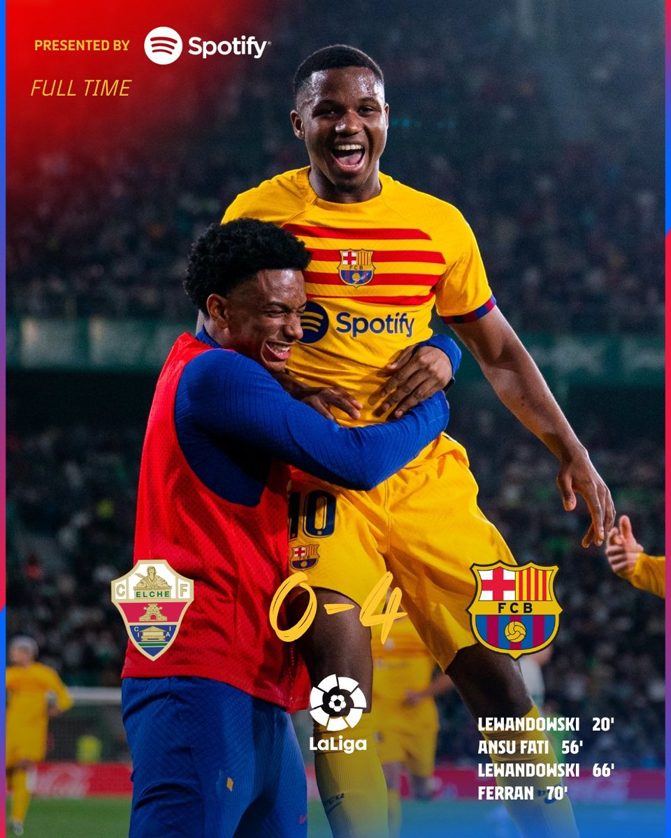 FranJavfcb's tweet photo. 10-Elche Vs Barcelona (0-4) https://t.co/l8YUy7bEN2