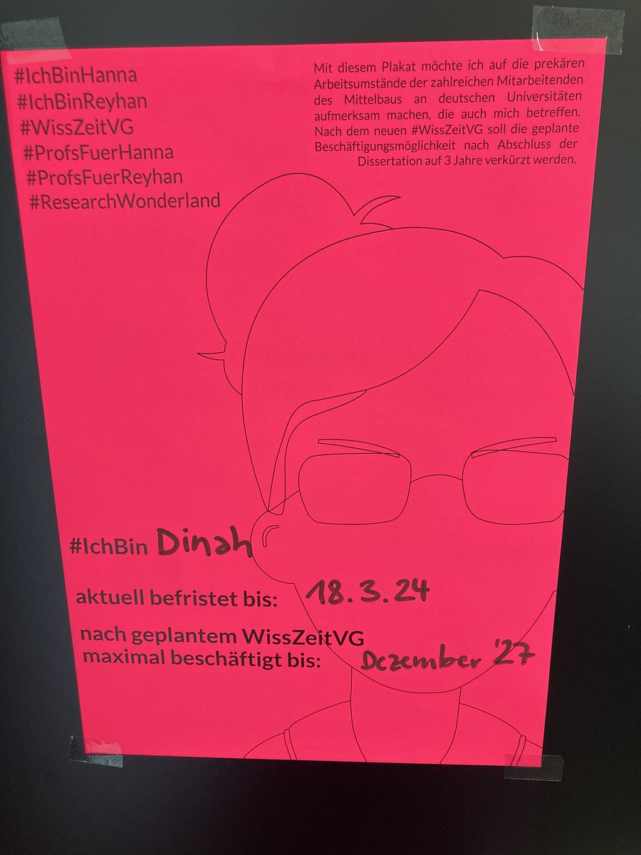 There is an English version of our poster now! @dmncschmtz #WissZeitVG #IchBinHanna #IchBinReyhan #ResearchWonderland #ProfsfuerHanna #ProfsfuerReyhan

github.com/DinahBaer-Henn…