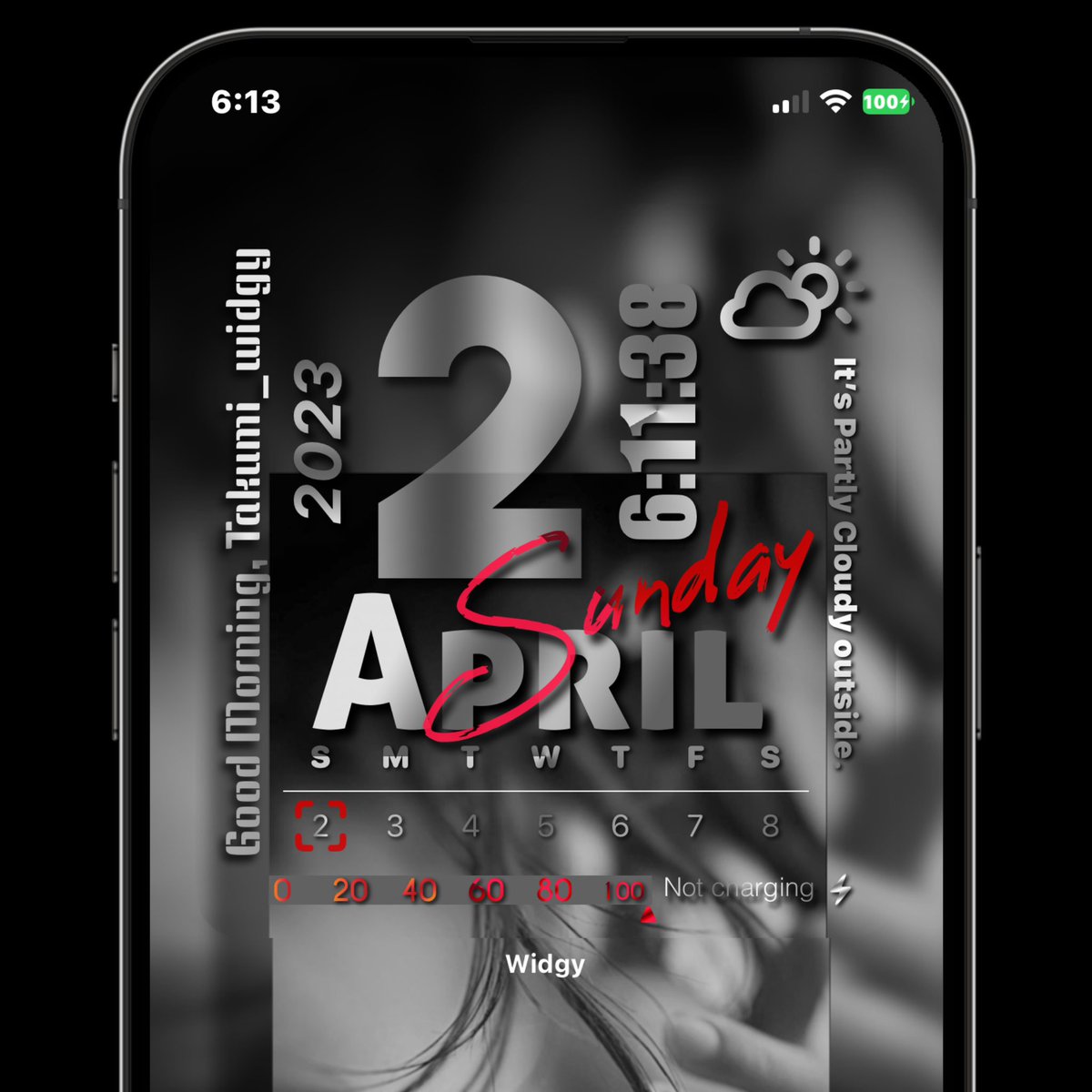 TakumiWidgyii's tweet photo. Newウィジェット
nojailbreak 
#nojailbreak 
#ウィジェット
#Widgy 
#iOS1631
#wallpaper
#TAKUMI_Widgy
#ios16homescreen 
#iphone12pro
#iPhoneXS
#Takumi_myTheme
#DAI211564
#Takumiウィジェット制作 https://t.co/VUJeKffQzi