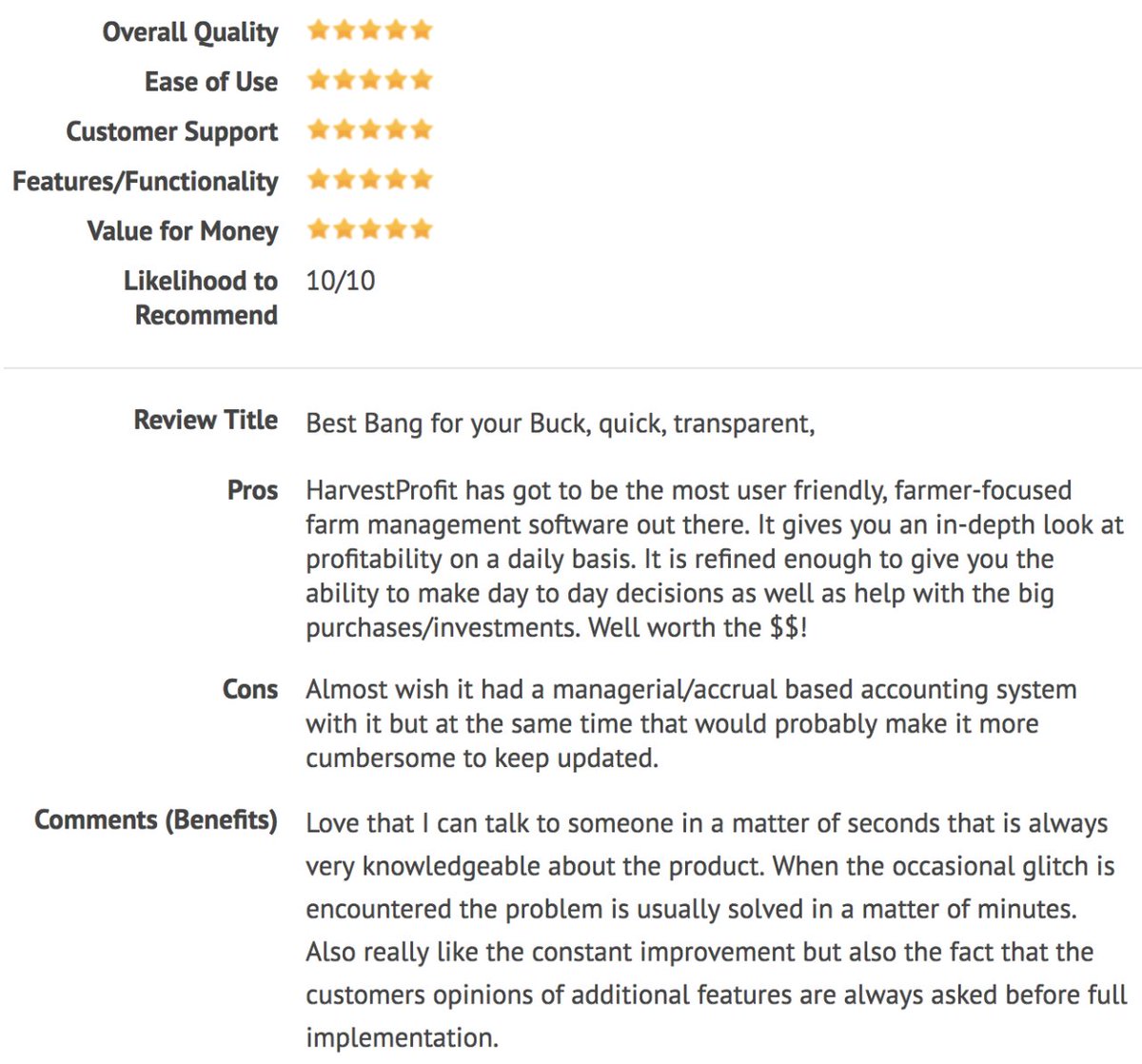 Check out this Harvest Profit review from Kinser Jensen of Greene, Iowa.  If you'd like help battling the uncertainty inherent in farming, try a 14-day free trial of Harvest Profit to see if it's a fit for your farm: bit.ly/2FegwbN