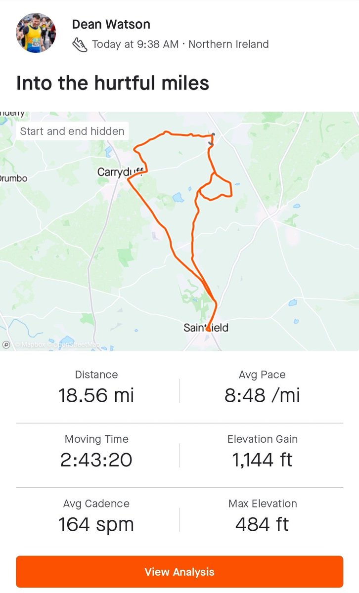 watsy82's tweet image. Hard month of training ahead.
I will be running the full belfast marathon on Sunday 30th April

I've joined up with some of my Irish FA colleagues to raise money for a very worthy cause.
justgiving.com/fundraising/ir…

#BelfastCityMarathon #cancerfundforchildren
@IrishFA