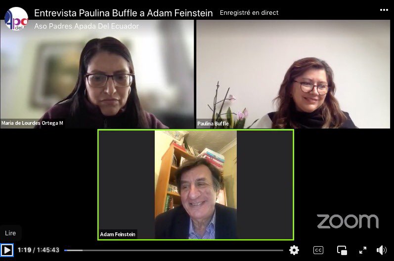 BufflePaulina's tweet photo. Thank you @AdamFeinst for the fantastic conversation about the history of autism, the first parent’s associations, the role of British pioneers, and for the valuable information on autism in the workplace. We were delighted to have you! #WorldAutismAwarenessDay #AutismInEcuador https://t.co/dCbaeDxp8A