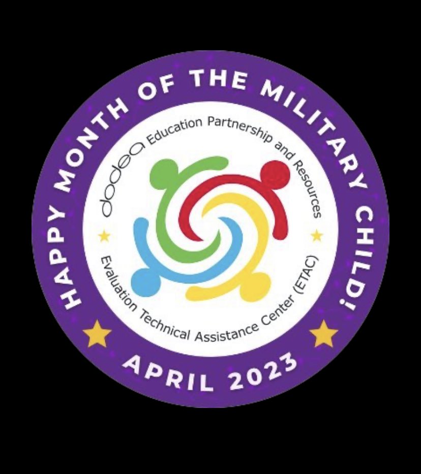 Happy Month of the Military Child! April 2023 ⁦<a href="/FtBelvoirES/">FtBelvoirES</a>⁩ ⁦<a href="/dodeagrants/">DoDEA ETAC</a>⁩
