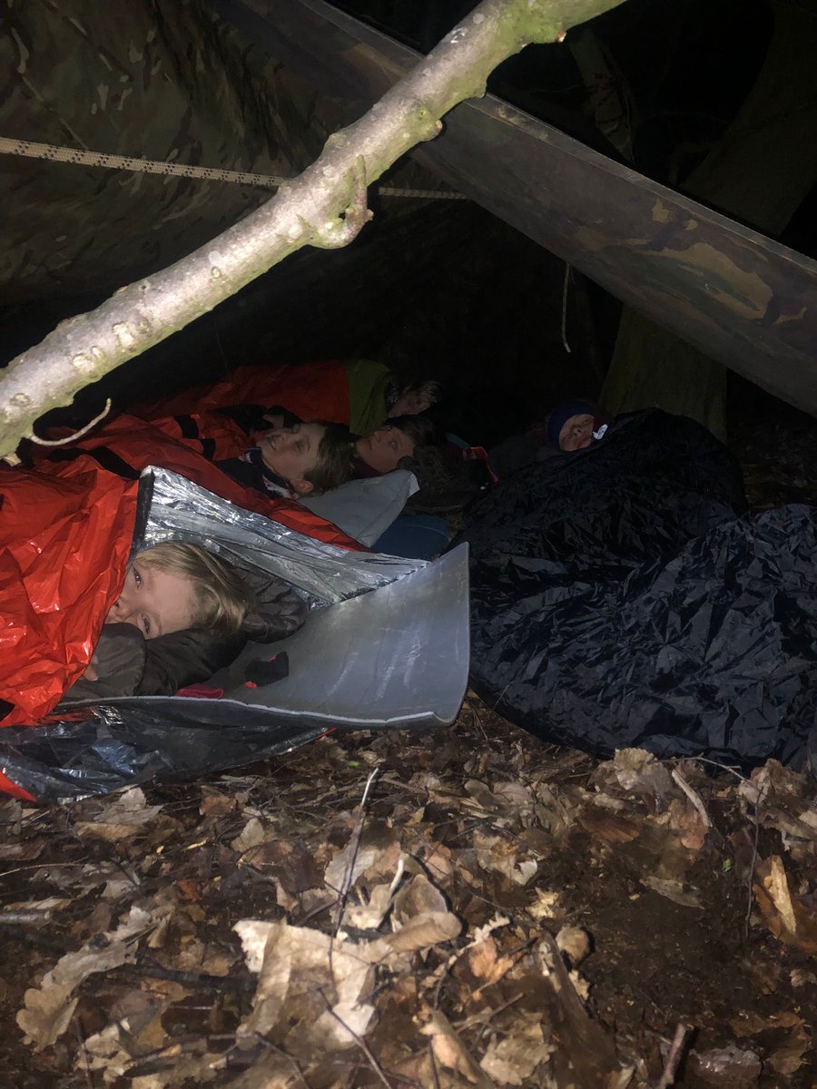 Scouts are settled in their bivis now, dry forecast so 🤞🏻.