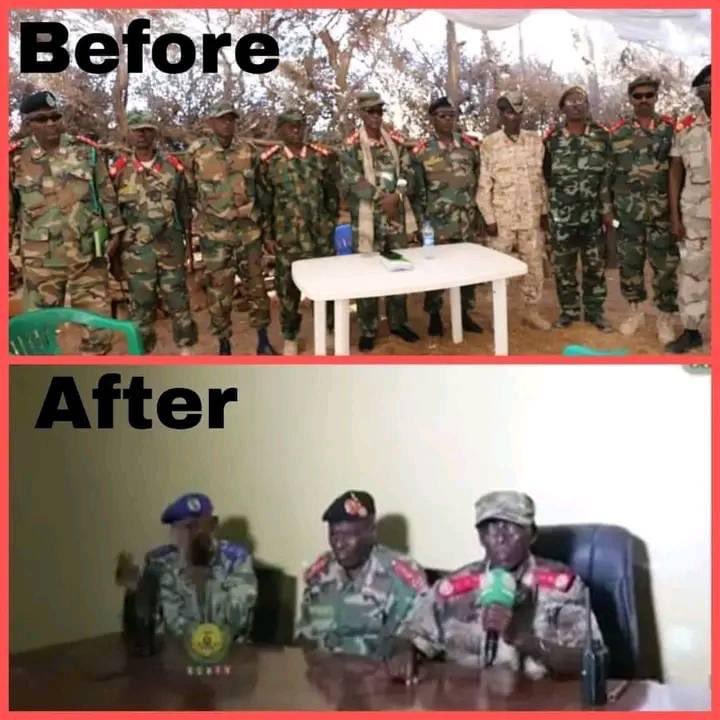 AbbasAb68634215's tweet photo. They were the most prominent officers in the @musebiihi militia; all of them were present at the beginning of the war but currently only three officers remain.
Your life ends the moment you fall into Darawish's hands.
#SSCDefenceForces #SSCrevolution https://t.co/HrP4IvB6Kf