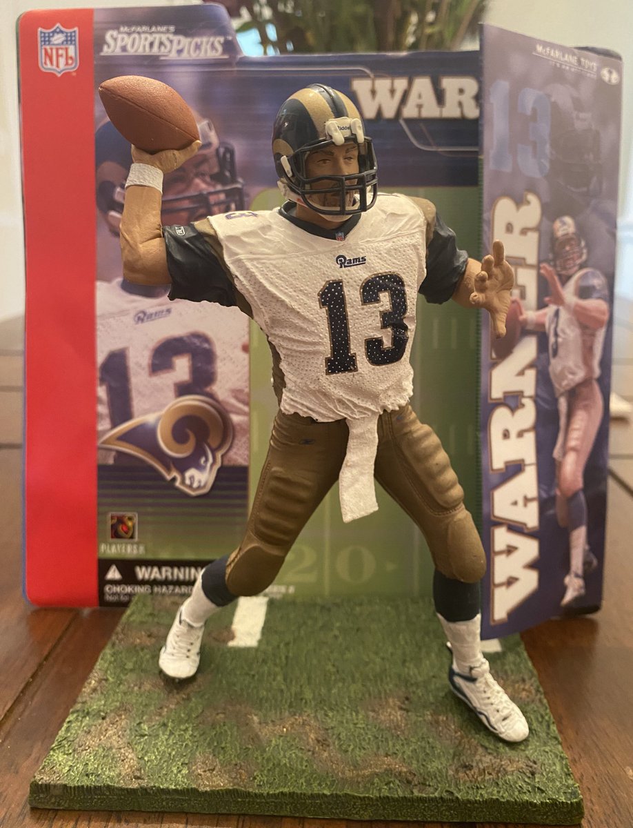 RadChad86's tweet image. Picked these up at a local toy and sports store. Warner, Faulk, Holt!#Greatestshowonturf #STLRams