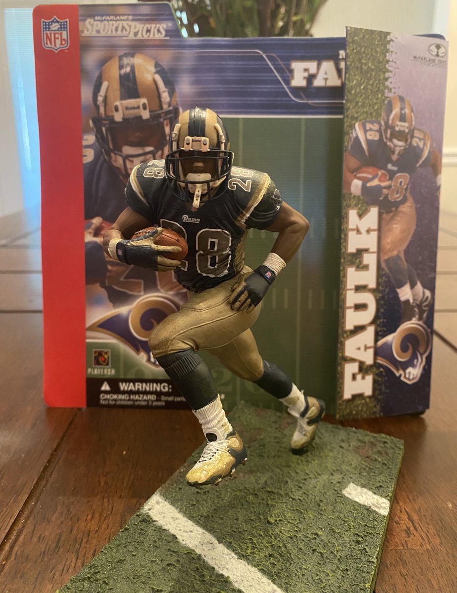 RadChad86's tweet image. Picked these up at a local toy and sports store. Warner, Faulk, Holt!#Greatestshowonturf #STLRams