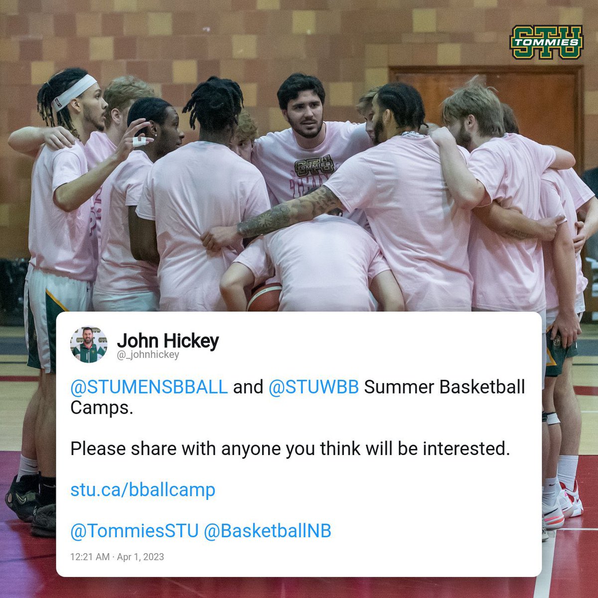 Tommies Basketball camps are coming this summer!

Click the link below for signup ⬇️
stu.ca/bballcamp

#gotommiesgo