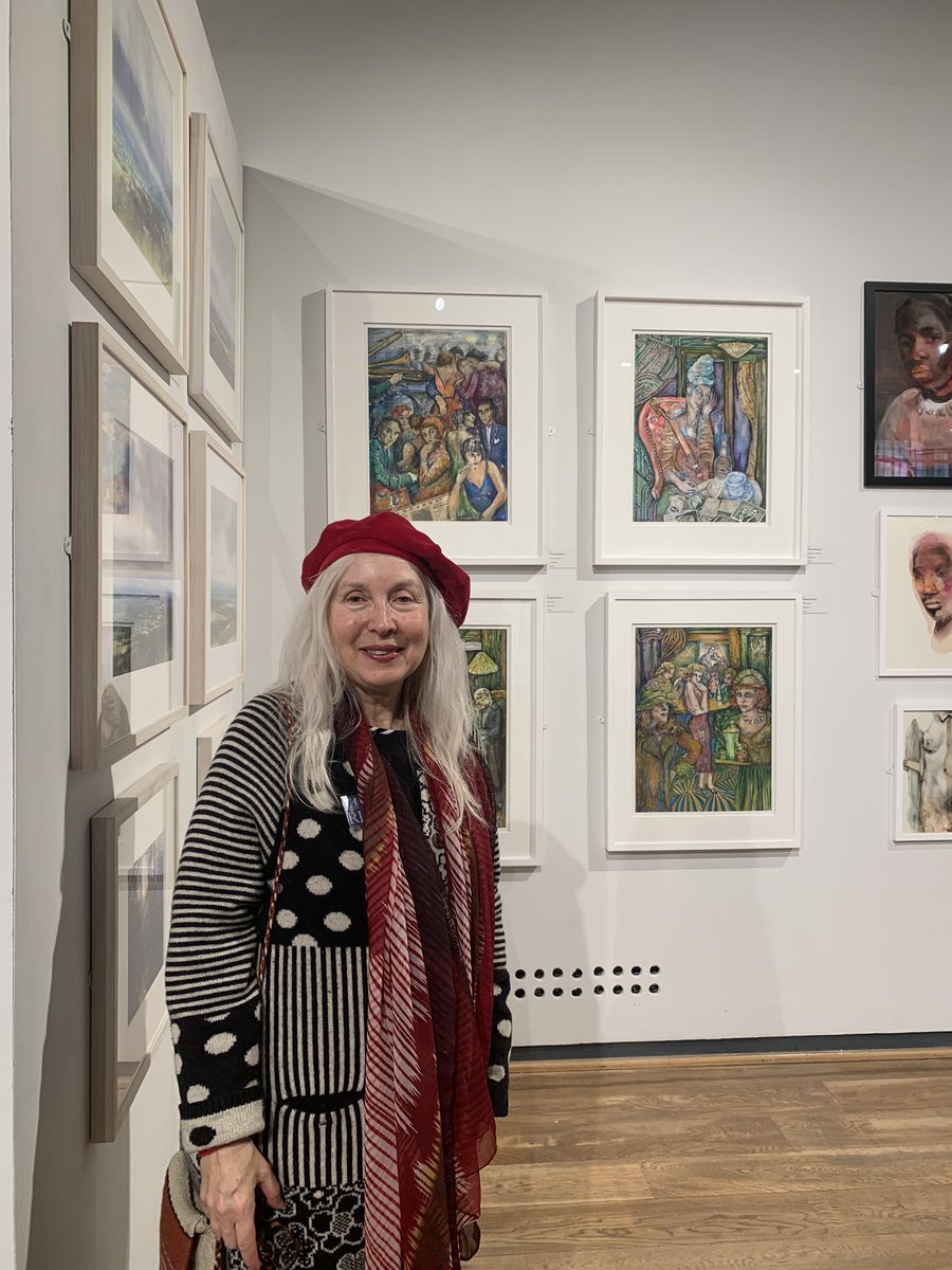 aimeelovesbees's tweet photo. At the Private View of the Royal Institute of Painters in Watercolours , on till 8 April @mallgalleries ! https://t.co/4JNj6ZwV99
