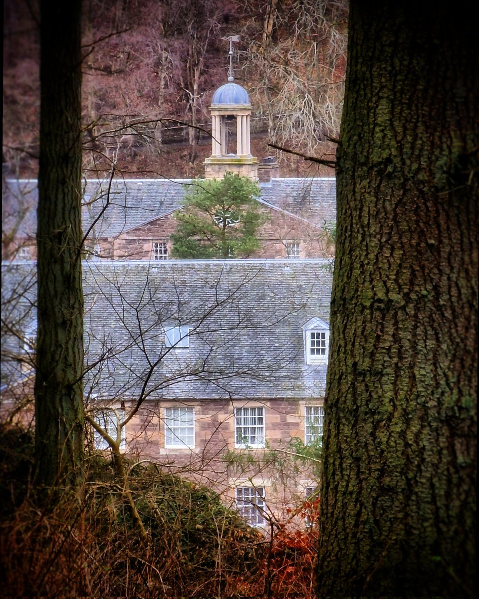 A wee glimpse of the bell tower at New Lanark from across the valley in the Corehouse Estate. @ScotsMagazine @newlanarkwhs @VisitScotland @VsitLanarkshire #newlanark #corehouse #history #worldheritagesite #scotland #scotspirit #clydevalley #historicscotland #conservation