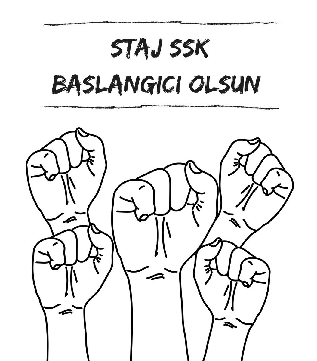 “ey herşey bitti diyenler 

korkunun sofrasında yılgınlık yiyenler. 

ne kırlarda direnen çiçekler 

ne kentlerde devleşen öfkeler 

henüz elveda demediler. 

bitmedi daha sürüyor o kavga 

ve sürecek 

yeryüzü  aşkın yüzü oluncaya dek!”

(Adnan Yücel)

#ArtıkSıraStajda