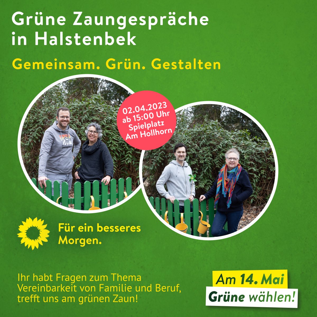 Morgen schon was vor?  #kommunalwahlsh2023 #Kommunalwahl #SchleswigHolstein #dieGrünen #kommunalwahlschleswigholstein #Kommunalwahl2023 #Halstenbek #Krupunder #gruenehalstenbek #stopA23 #Grünschnack #heutemorgengrün #gruenesh  #grünepi #füreinbesseresmorgen #kowash23