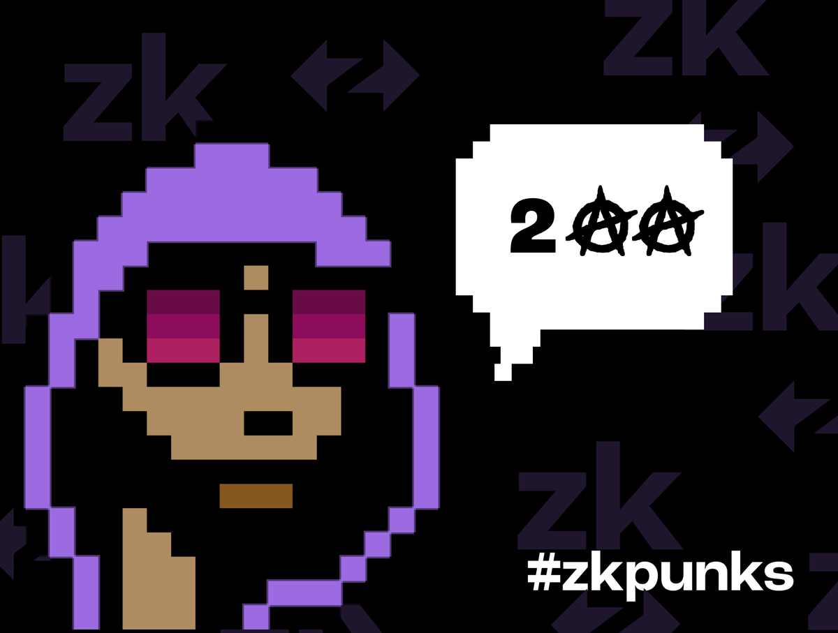 PolygonzkPunks's tweet photo. Yo, fellow #polygonzkpunks!
Guess what? We just smashed the 200th #NFT minted mark! No biggie, just changing the game and raising the bar. We don't play by the rules, we break 'em.
Mint yours at https://t.co/EXSZ9CJVmi and join us on #Polygon #zkevm @0xPolygon https://t.co/zUURWbUyiw