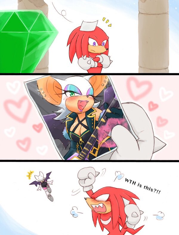 Inside his quills is a treasure chest. #knuxouge