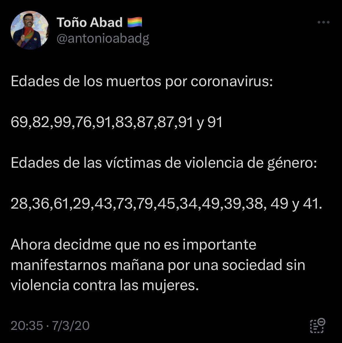 moscardol's tweet photo. El tipo que ha sufrido el ataque con arma blanca de las jubiladas del barrio Salamanca es el mismo que aplaudía la muerte de ancianos por pura selección natural. https://t.co/Gv812Yzmvn