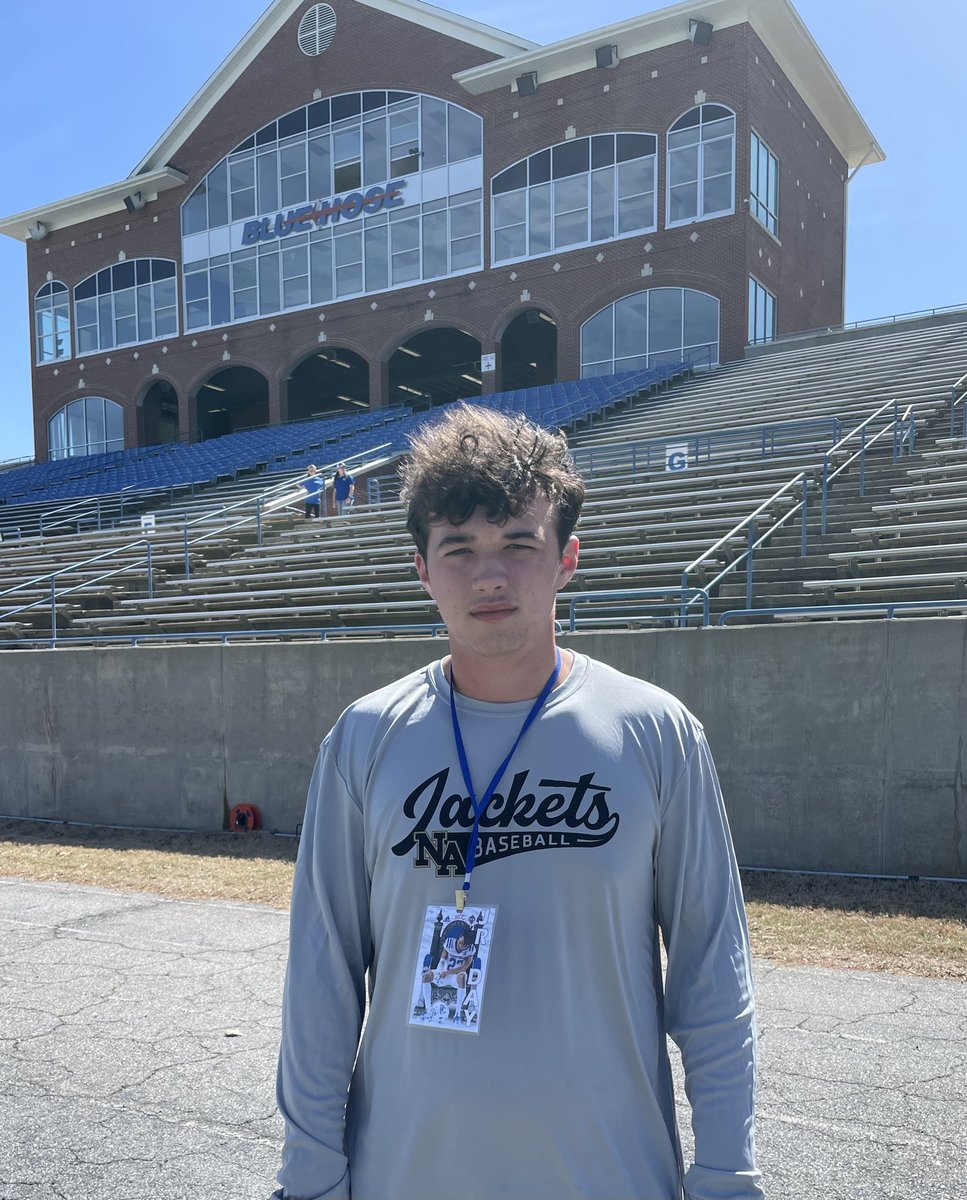 Thank you @BlueHoseFtball for having me on a junior day! Had a great time and got to meet some of the coaches. <a href="/CoachGenoWR/">Nolan Genovese</a> <a href="/CoachMartinOC/">Jayson Martin</a> <a href="/NAHSJacketFB/">NA Football</a> <a href="/CoachQuinn19/">Matt Quinn</a>