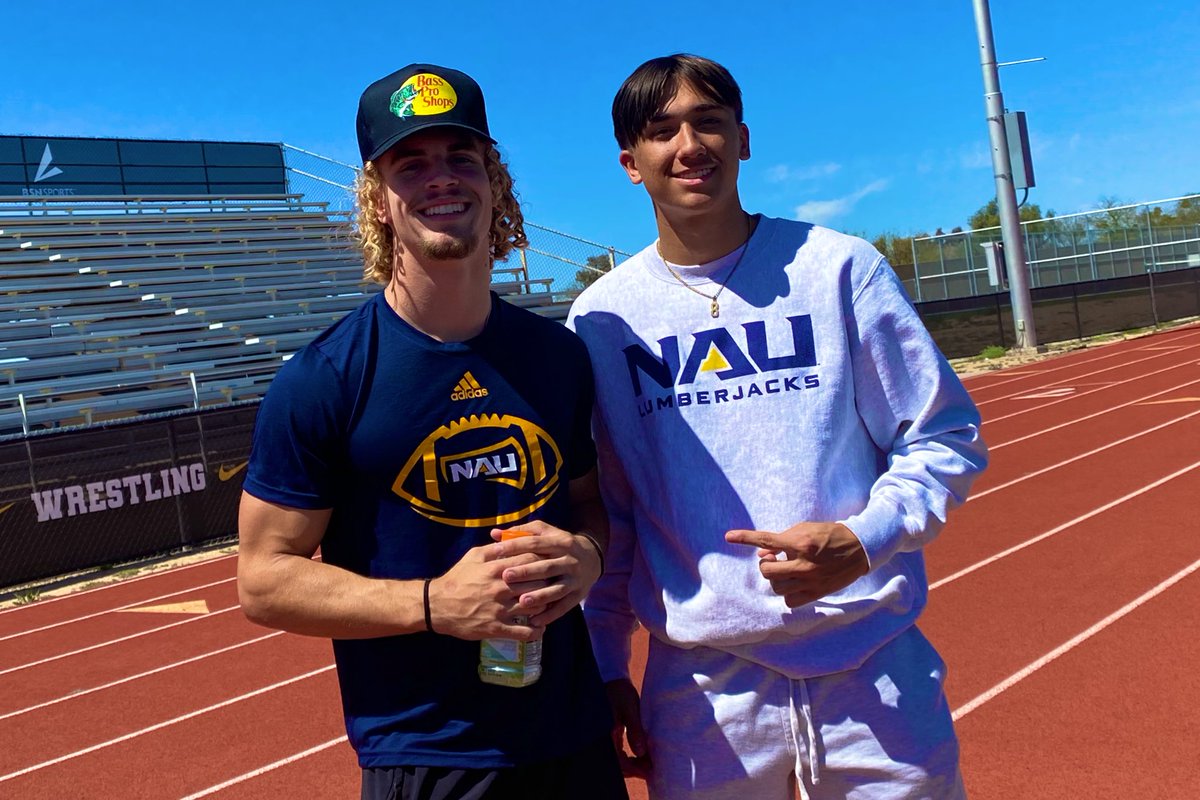 Kevin McCabe (@kevinmccabe987) on Twitter photo We Got Next! <a href="/NAU_Football/">NAU Football</a> Love seeing commits, speedster <a href="/blaisenelson17/">Blaise Nelson</a> from <a href="/VVHS_Monsoon_FB/">Valley Vista Monsoon Football</a> and <a href="/alaGNathletics/">ALA Gilbert North Athletics</a> QB hangin today Spring Showcase! We Family! #lumberjacks4Life We Got Next! <a href="/NAU_Football/">NAU Football</a> Love seeing commits, speedster <a href="/blaisenelson17/">Blaise Nelson</a> from <a href="/VVHS_Monsoon_FB/">Valley Vista Monsoon Football</a> and <a href="/alaGNathletics/">ALA Gilbert North Athletics</a> QB hangin today Spring Showcase! We Family! #lumberjacks4Life