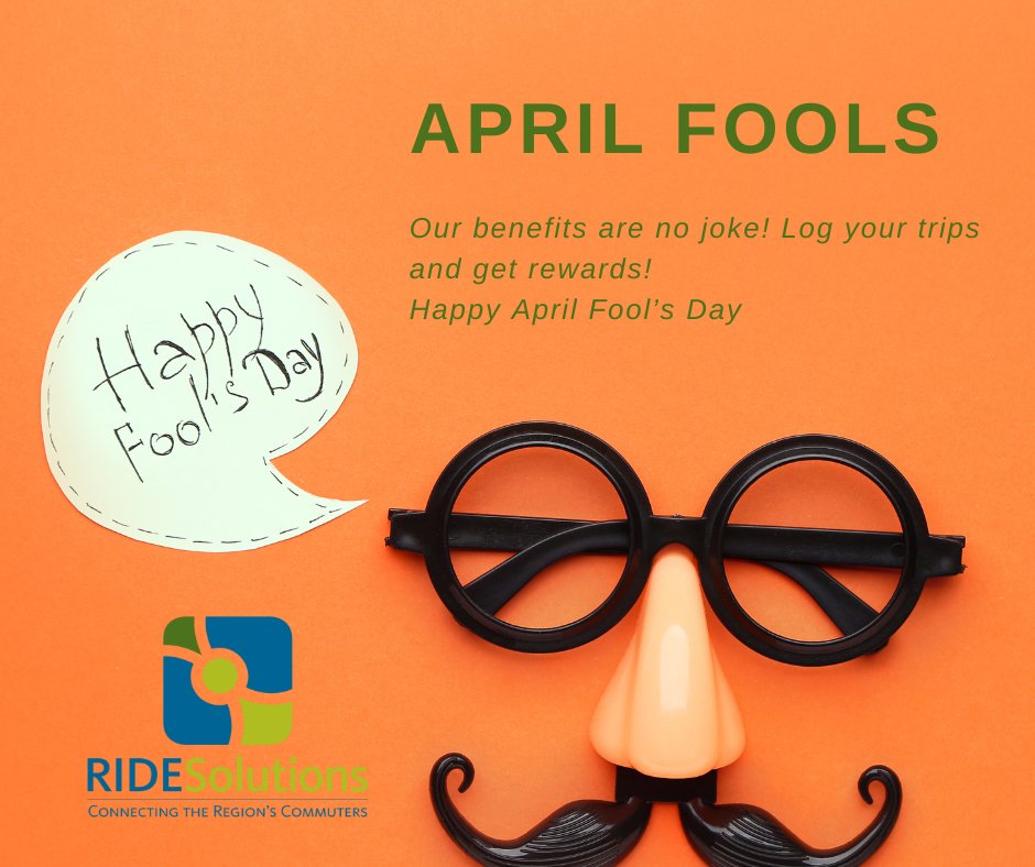 It's #AprilFoolsDay! You know what isn't a joke? Our rewards! Download the app today and start logging trips.