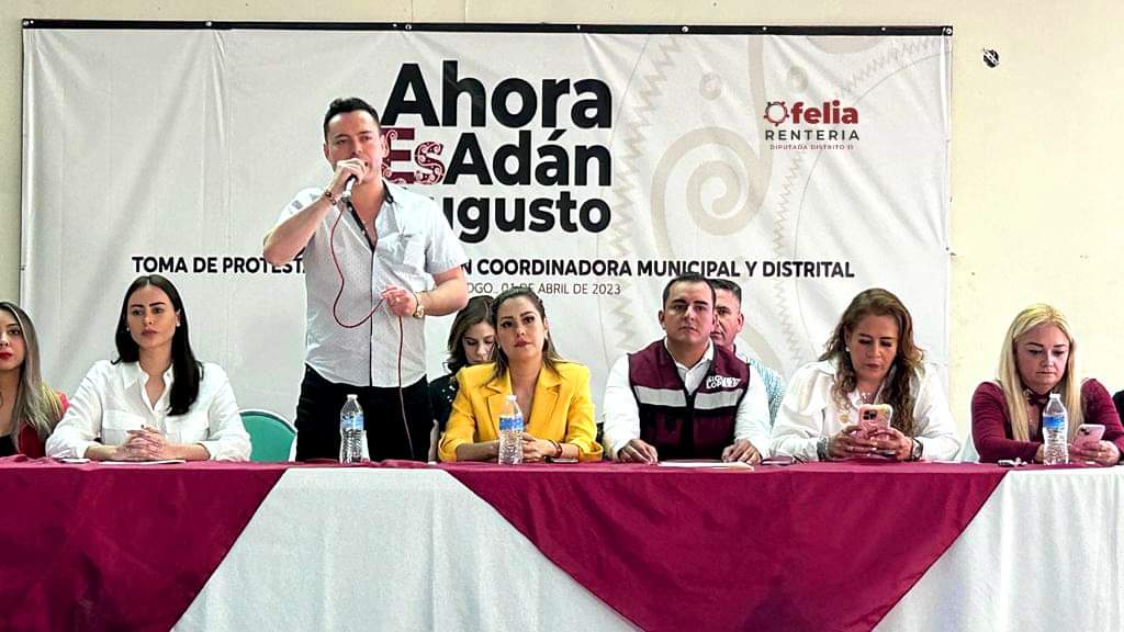 ofeliarenteriad's tweet photo. Con gran orgullo, el día de hoy me tomaron Protesta como Coordinadora del Distrito 11 para el Proyecto #AhoraEsAdanAugusto Agradezco a mis compañeros, el Delegado Nacional Omar Franco, y a nuestra Coordinadora Estatal @c_mont22.
¡Vamos con todo!
#DeLaManoContigo
#NoTeVoyAFallar https://t.co/I7hGvMMiWQ