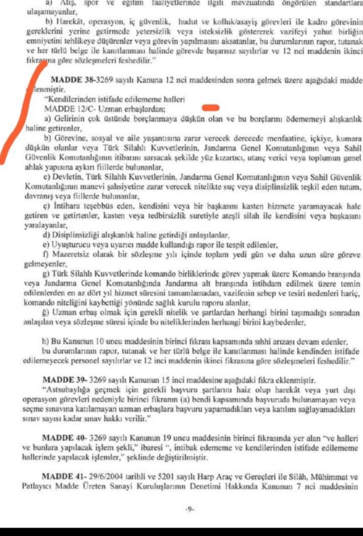 Bu Kanun teklifi #UzmanÇavuş ları nasıl daha basit meslekten atarım maddelerini getiriyor
Siz Kadro vereceğiz Söz dediniz
diliniz ile söyleyip başınız ile ikrar ettiniz
Sözünüzü tutun!
Bu teklifi Gazi mecliste görüşmeye bile almayın. 

 #UzmanÇavuş