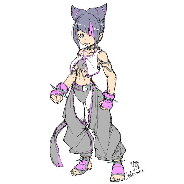 ハン・ジュリ 「2023-0-4-01 #一日一絵 」|ふゆ(ドとレとミとキュとゴとヱの音が出ない)のイラスト