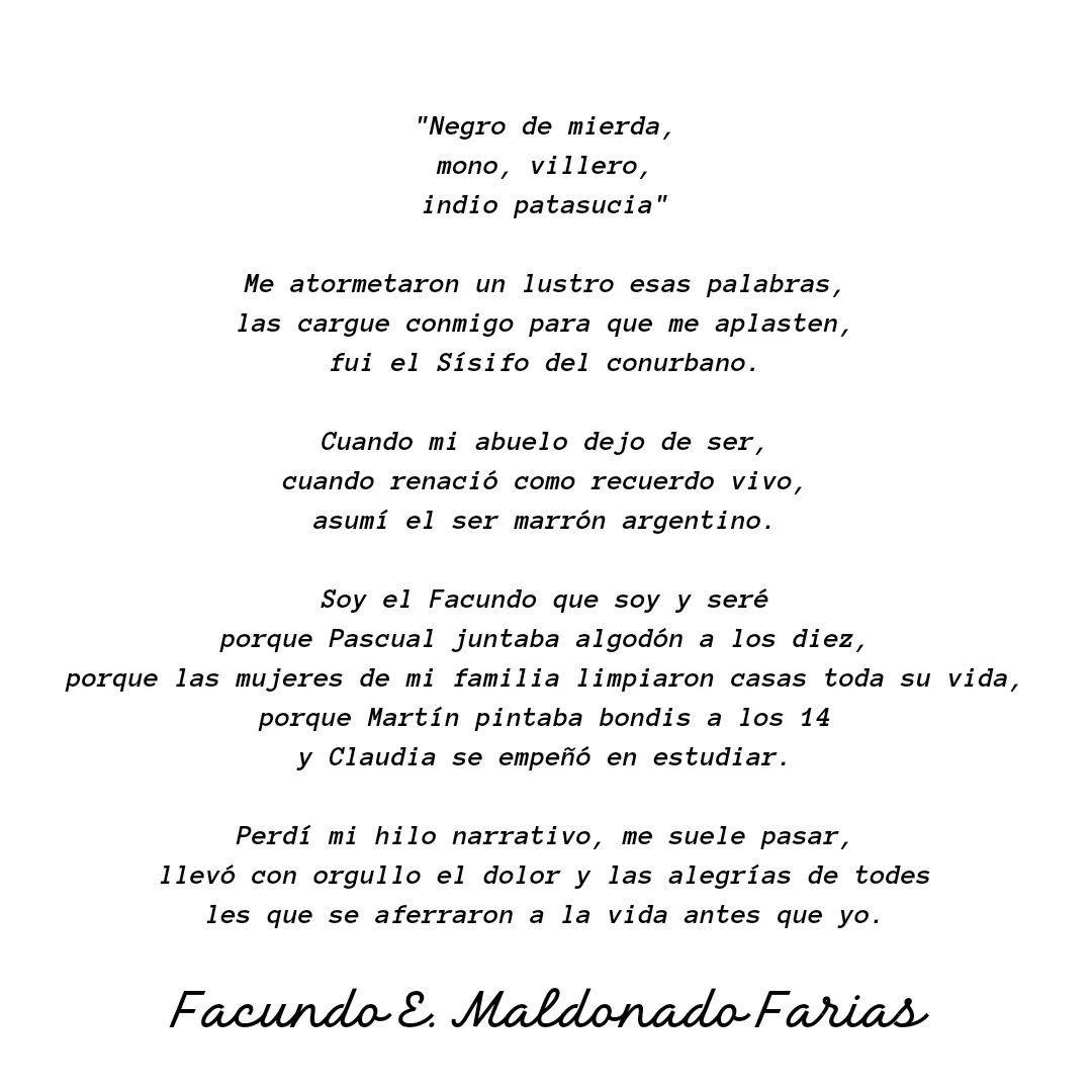 Ayer un alumno del taller escribió esto y cuando lo leyó procedí a llorar.