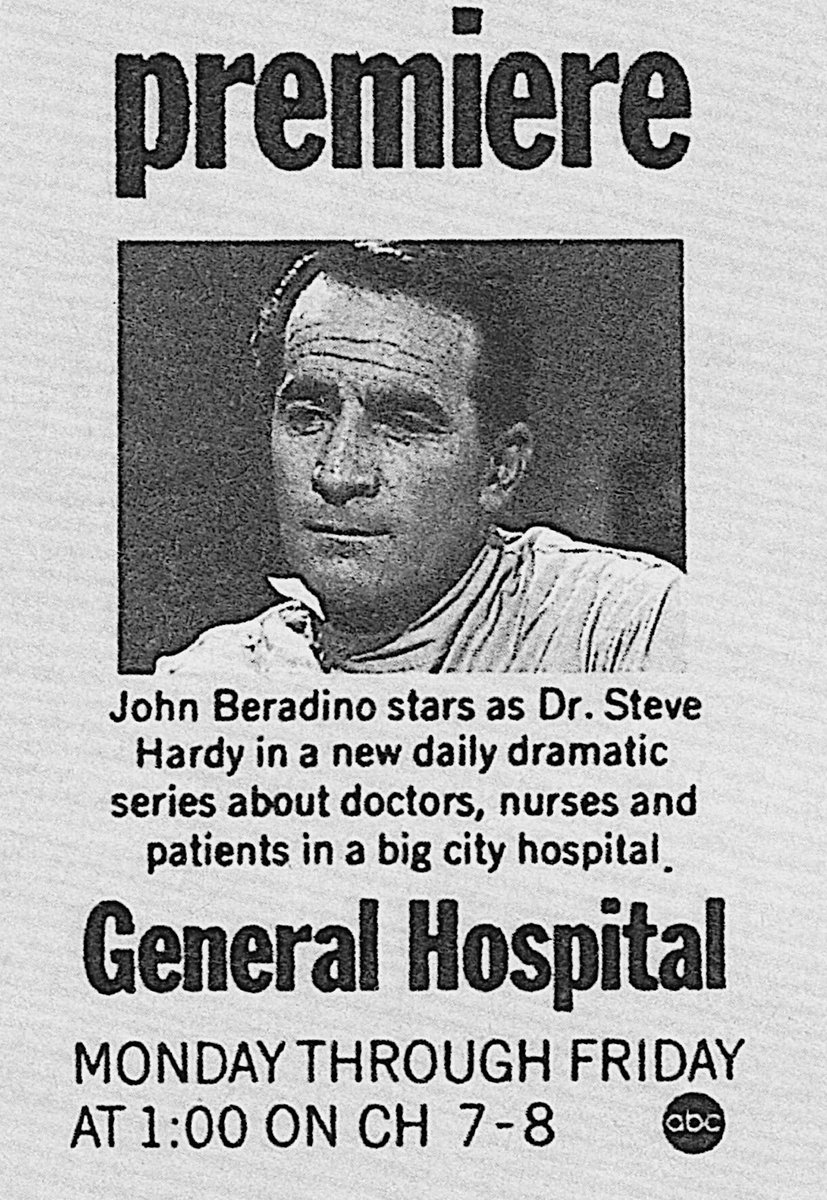 Retronewsnow on twitter general hospital debut tv guide april 1