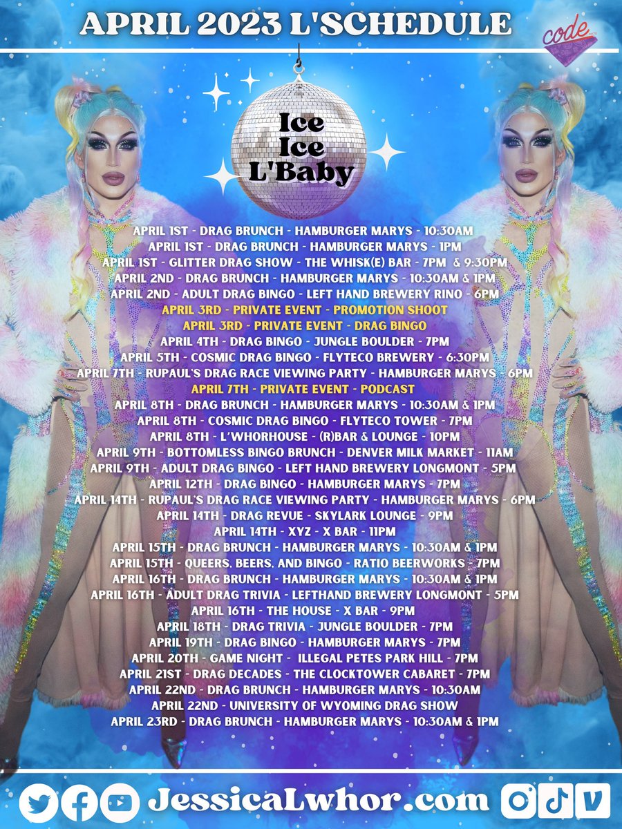 JessicaLWhor's tweet image. APRIL SHOWERS BRING L’WHOR FLOWERS! 🌺 

Come see me this month before my vacation! 💋

Amazing promotion from @CODE_mktg