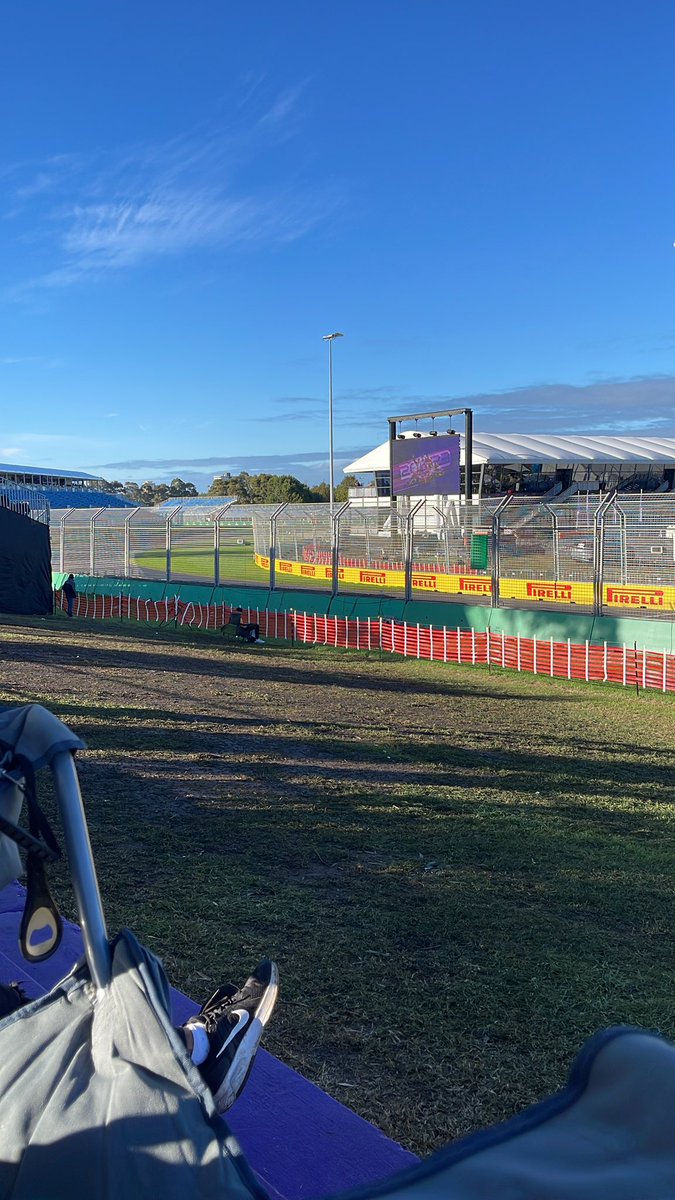 Ready for the <a href="/F1/">Formula 1</a>. Catch me on screen holding the Australian flag during the national anthem.