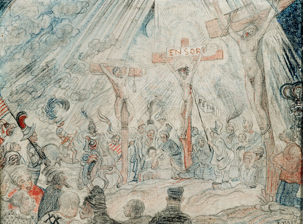 ArtistEnsor's tweet image. Calvary, 1886 #ensor #jamesensor wikiart.org/en/james-ensor…