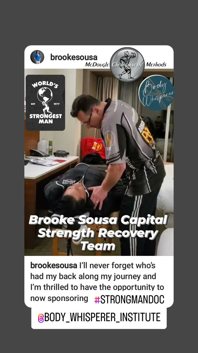 Strongest Woman in the World Champ gives back by supporting Recovery Team at WORLD'S STRONGEST MAN 2023 via  
 her company: Brooke Sousa Capital Strength Recovery Team !  Announced Today! #StrongmanDoc