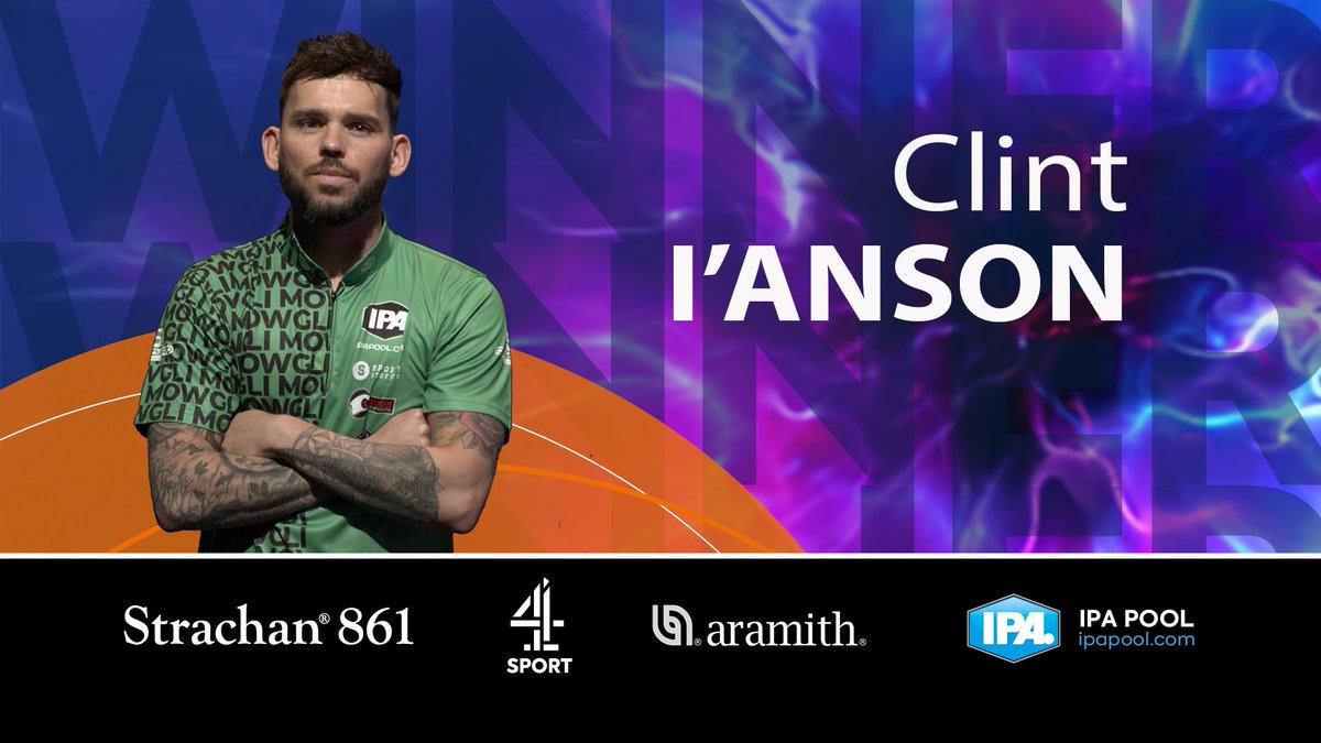 He’s done it again 👏👏

World Champion Clint I’Anson takes down the IPA European Professional event 🏆🎱

Simply brilliant 🔥

<a href="/C4Sport/">Channel 4 Sport</a>