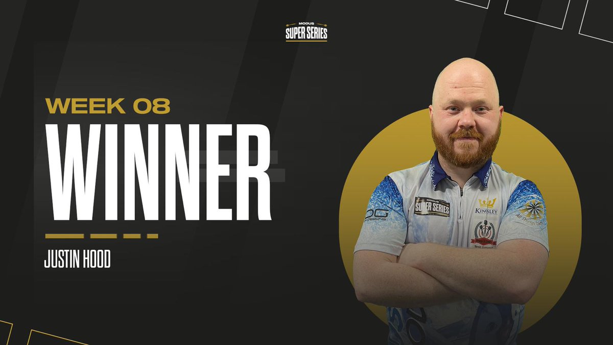 MSSdarts's tweet photo. 🏆Your Week 8 Champion - Justin Hood 🏆 https://t.co/gjjxceVSIc