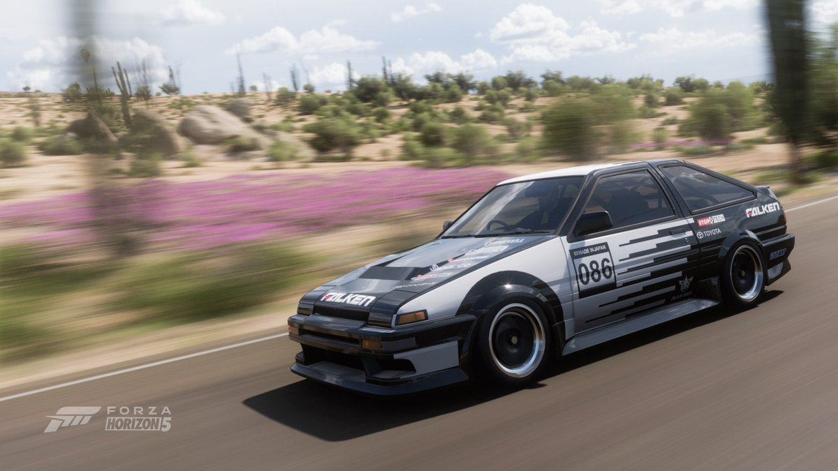 Ravcio55's tweet photo. Toyota AE86 Trueno 
Hot Wheels paint in Forza Horizon 5 

#Xbox #XboxPL #XboxShare #ForzaHorizon5 #FH5 #ForzaShare 
#Toyota #AE86 #Trueno 
#HotWheels
@ForzaHorizon @XboxPL @Hot_Wheels https://t.co/8T6w6Ztfd7